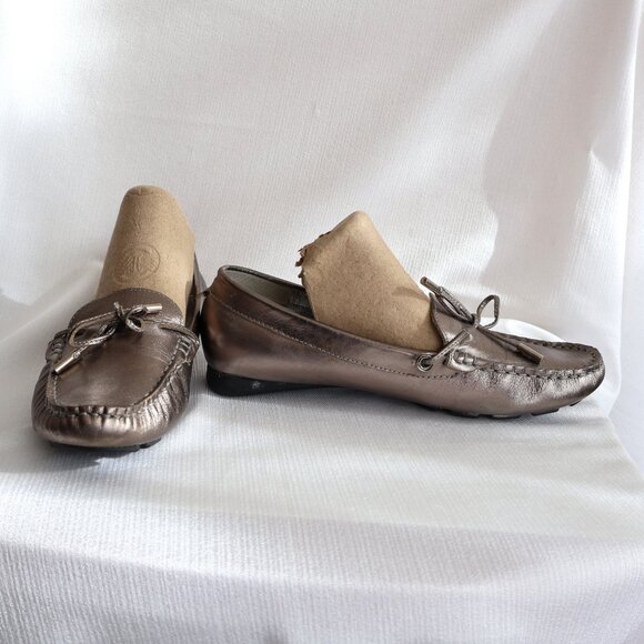 RUDSAK - Pewter Leather Loafers/Moccasins - Size 38 - 7ish - Picture 5 of 15